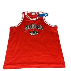 NWT Adidas Youth Bold Red Tank Top